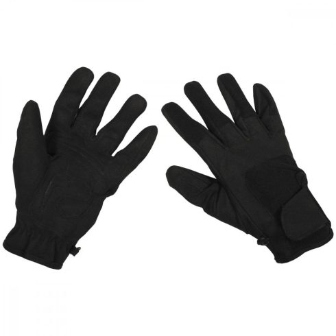 MFH Gloves, "Worker light", black kesztyű