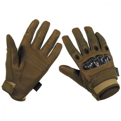 MFH Tactical Gloves, "Mission", coyote kesztyű