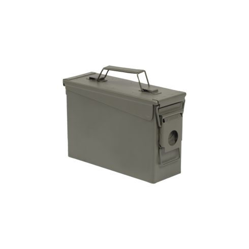 US OD M19A1 CAL. 30 AMMO BOX STEEL WITHOUT PRINT fémláda, nyomat nélkül