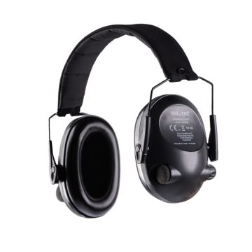   BLACK ACTIV EAR PROTECTION - MIL-TEC aktív fülvédő, fekete