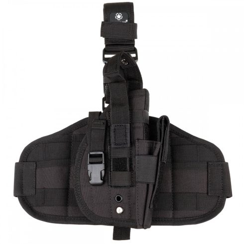 MFH Leg Holster, "MOLLE", right, black - combtok, fekete, jobbos