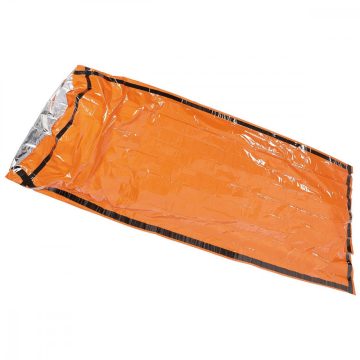   Emergency Sleeping Bag, orange, one side aluminium-coated - elsősegély hálózsák