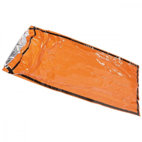Emergency Sleeping Bag, orange, one side aluminium-coated - elsősegély hálózsák