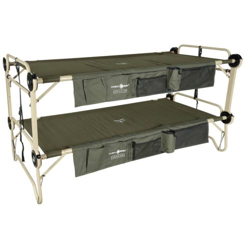 Cot, Disc-O-Bed, "Arm-O-Bunk", with side pouch, OD green - 2 személyes emeletes tábori ágy oldalsó tárolóval, oliva zöld