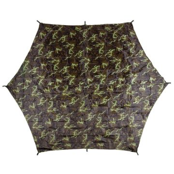   MFH Tarpaulin, "Hexagon-Tarp", CZ camo, ca. 340 x 310 cm - hatszögletű ponyva, terepmintás