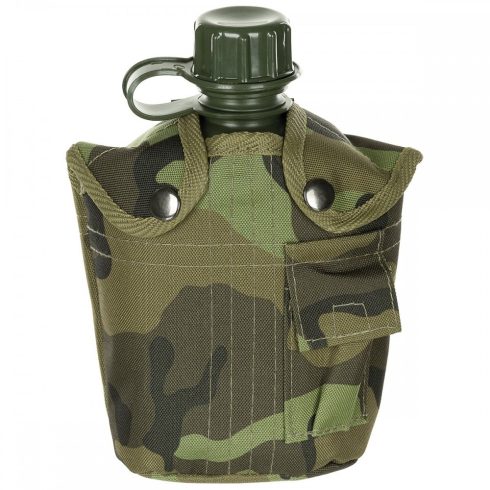 US Plastic Canteen, 1 l, cover, M 95 CZ camo, BPA free kulacs