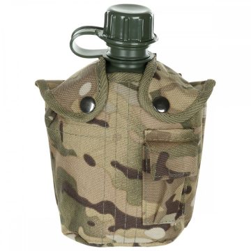 US Plastic Canteen, 1 l, cover, BW camo, BPA free kulacs