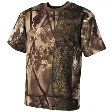 MFH US mintás T-shirt - Hunter brown M
