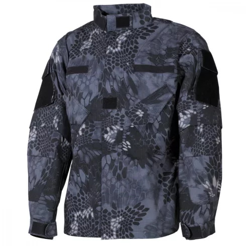 MFH Combat Jacket, "Mission ", Ny/Co, snake black - fekete kígyómintás, XL