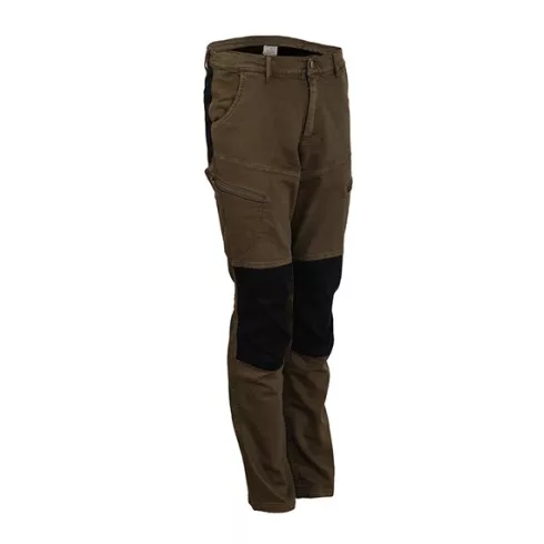 INUIT Férfi stretch nadrág, barna/fekete , 48