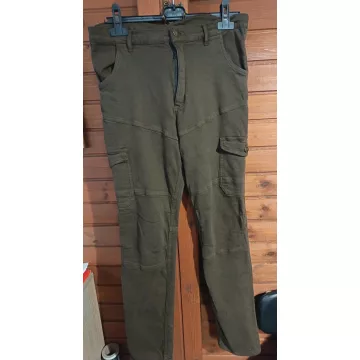 INUIT Bolyhos bélésű téli nadrág, unisex, zöld, 52