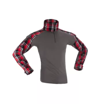   INVADER GEAR Flannel Combat Shirt - taktikai flanel ing - piros-fekete kockás, L