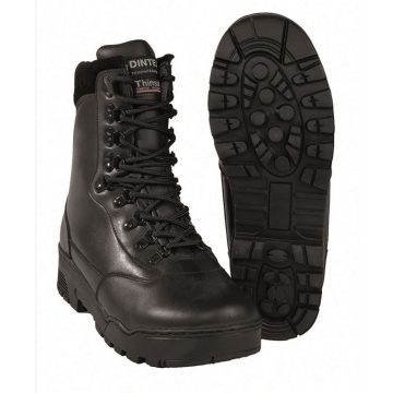   MIL-TEC 12820000 TACTICAL LEATHER BOOTS Taktikai Bőrbakancs - vízálló, fekete, 38