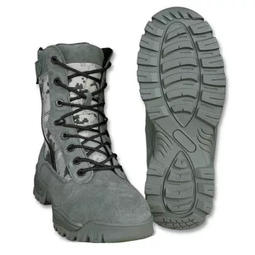MIL-TEC 12822270 Tactical two-zip Cipzáras Taktikai Bőrbakancs - At-digit/Terepmintás