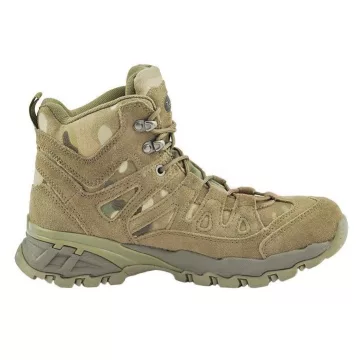   MIL-TEC 12824041 Squad 5 inch Taktikai Bőrbakancs - Multicam/Terepmintás