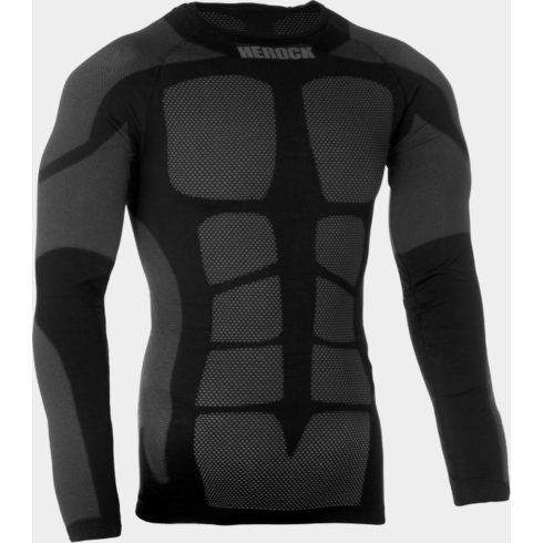 HEROCK NIKOS Thermal T-shirt long sleeve, black, S/M - hosszú újjú aláöltöző, fekete, S/M