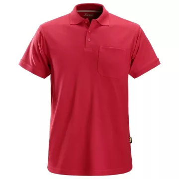 Snickers classic póló shirt galléros piké piros, XL