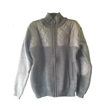 INUIT KÖTÖTT, STEPPELT KARDIGÁN, ZÖLD, XL