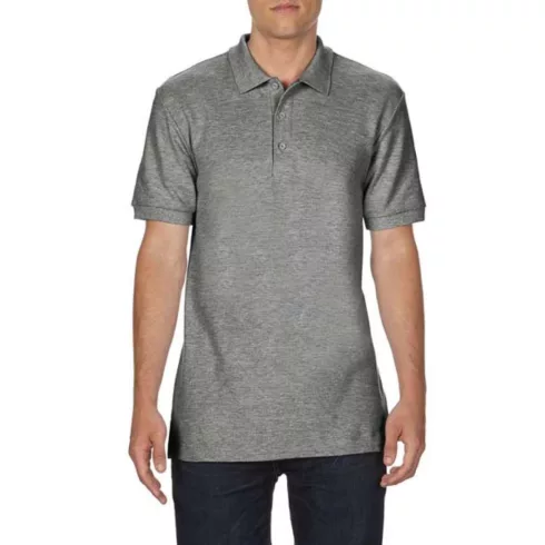 PREMIUM COTTON® FELNŐTT DULA PIQUÉ PÓLÓ, szürke, L