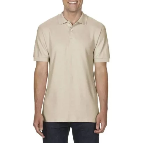 PREMIUM COTTON® FELNŐTT DULA PIQUÉ PÓLÓ, khaki, homokszín, 4XL