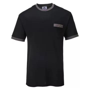 Portwest Texo kontraszt póló black/grey XL