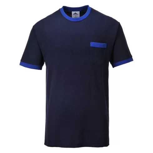Portwest Texo kontraszt póló black/navy XL