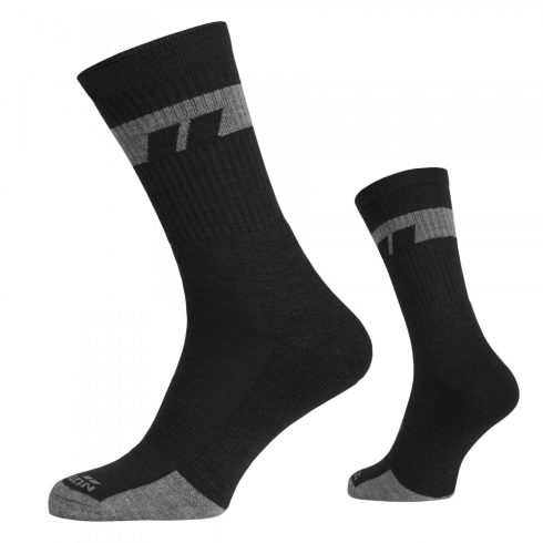 Pentagon Alpesi Merinói gyapjú zokni Mid - Fekete