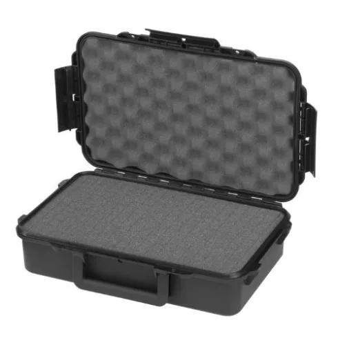 SUPROBOX M-4K vízálló, törésálló, ütésálló műanyag doboz, védőtok , tok- szivacsos