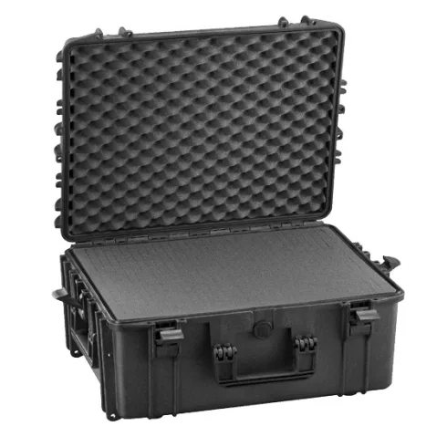 SUPROBOX M54-25 vízálló, törésálló, ütésálló, műanyag hordláda,  hordtáska, táska, védőtáska - szivacsos