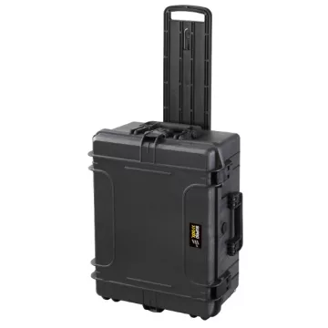   SUPROBOX M54-25T vízálló, törésálló, ütésálló műanyag hordláda, hordtáska, táska, védőtáska - szivacsos