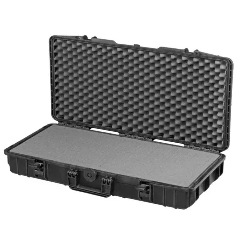 SUPROBOX M80-14 vízálló, törésálló, ütésálló műanyag védőtáska, táska, fegyvertok, fegyvertáska - szivacsos