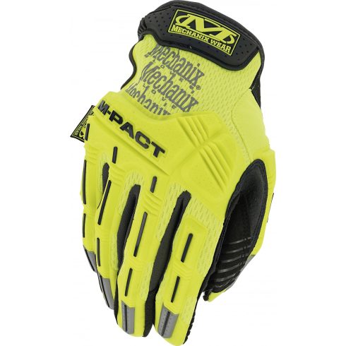 Mechanix M-Pact taktikai kesztyű, sárga, jól láthatósági