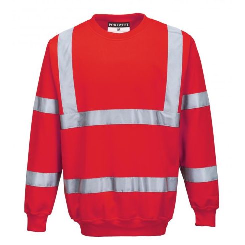 B303 - Jól láthatósági pulóver - piros