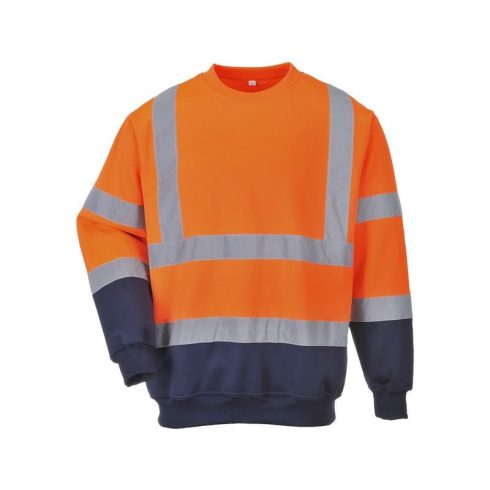 B306 - Kéttónusú Hivis pulóver - Narancs