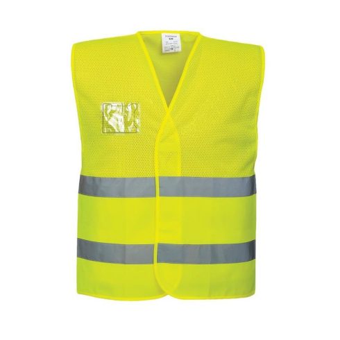 C494 - Hi-Vis hálós mellény - sárga