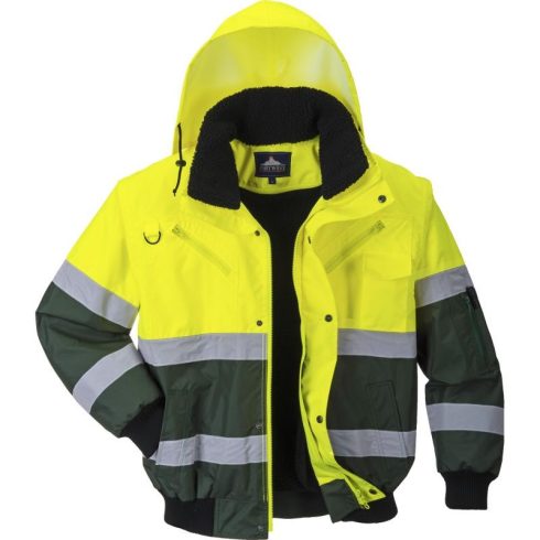 C565 - X Hi-Vis Bomber kabát - Sárga