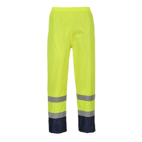 H444 - Hi-Vis ClassicContrast esőnadrág - sárga/tengerészkék