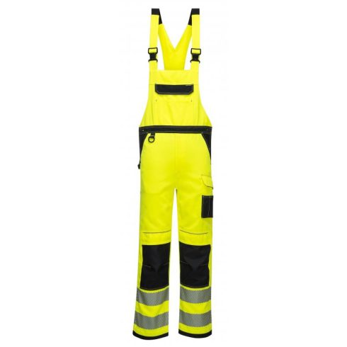 PW344 - PW3 Hi-Vis kantáros nadrág - sárga/fekete