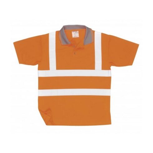 RT22 - Jól láthatósági teniszpóló vasúti dolgozók részére - narancs