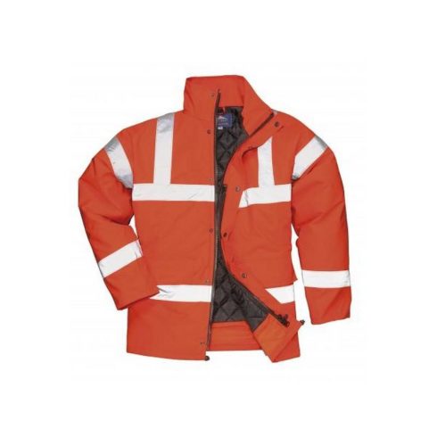 RT34 - Jól láthatósági lélegző kabát vasúti dolgozók részére - narancs