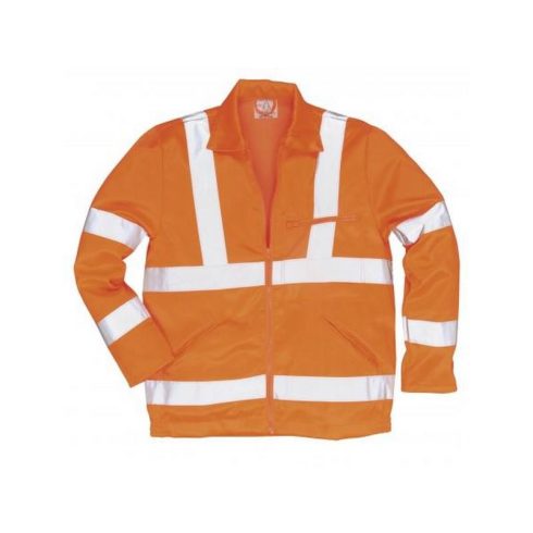 RT40 - Jól láthatósági dzseki vasúti dolgozók részére - narancs