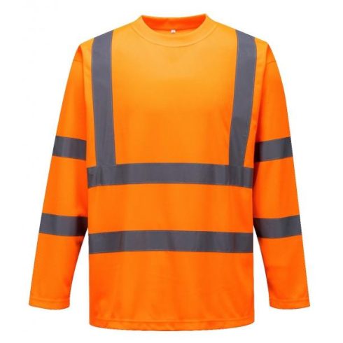 S178 - Hi-Vis hosszú ujjú póló - narancs