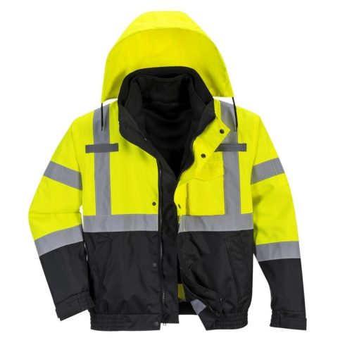 S365 - HiVis prémium 3 az 1-ben bomber kabát - sárga/fekete