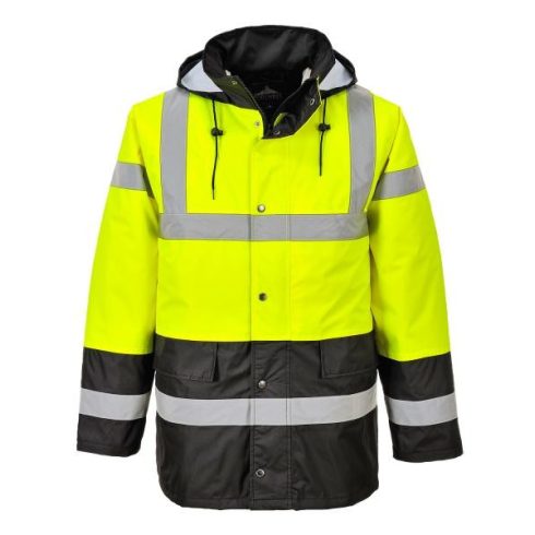 S466 - Kontraszt Traffic kabát - Sárga/Fekete