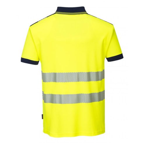 T180 - Jól láthatósági Vision pólóing - sárga/fekete