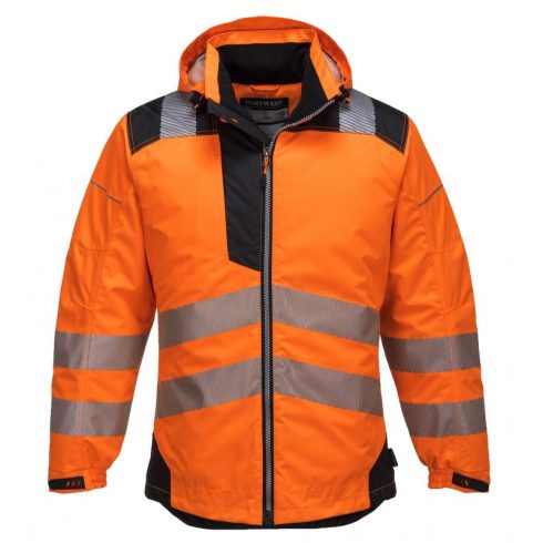 T400 - Vision Hi-Vis télikabát - narancs / fekete