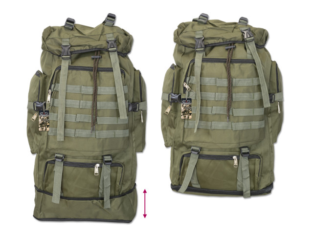 BARBARIC Mochila hátizsák 60L - Sötétzöld BARBARIC Mochila hátizsák 60L - Sötétzöld